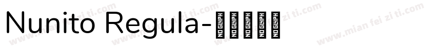 Nunito Regula字体转换